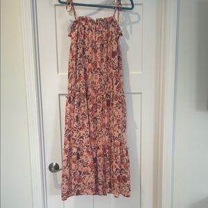 Floral Pink Maxi Dress